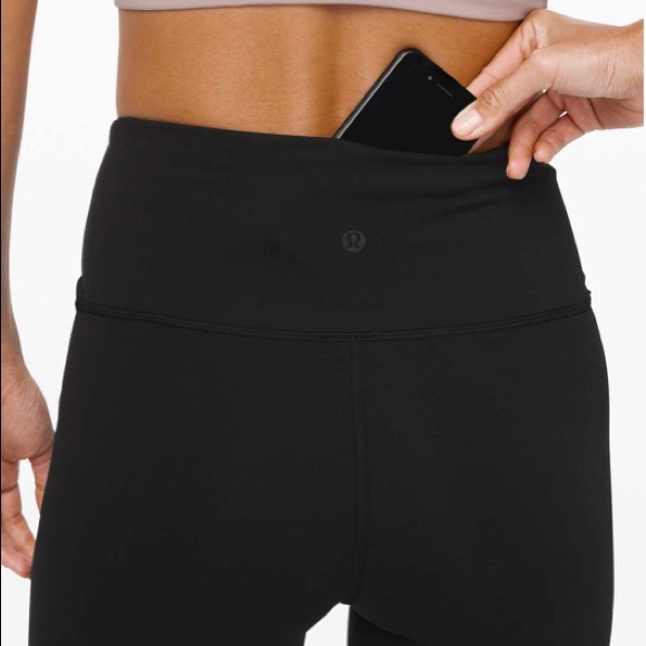 lululemon Everlux Always On HR Tight 28” Flocked Black Size 4 NWT - Picture 4 of 7